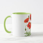 Red Poppies Coffee Mok Oekraïens ontwerp (Links)