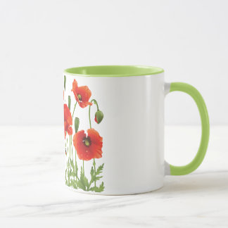 Red Poppies Coffee Mok Oekraïens ontwerp