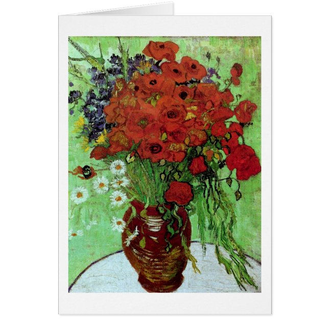 Red Poppies & Daisies (F280) Van Gogh Fine Art (Devant)