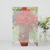 Red Poppies en Daisies door Vincent van Gogh Briefpapier (Staand voorkant)