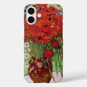 Red Poppies en Daisies door Vincent van Gogh iPhone 16 Plus Hoesje