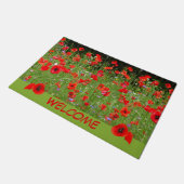 Red Poppies Field Cust Welkom deurmat (Schuin)