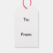 Red Poppies Gift labels Cadeaulabel (Achterkant)