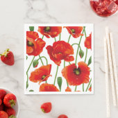 Red Poppies Luncheon Papieren servetten (Insitu)