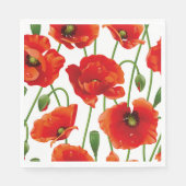 Red Poppies Luncheon Papieren servetten (Voorkant)