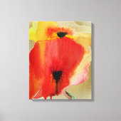 Red Poppies original Art Canvas Afdruk (Voorkant)