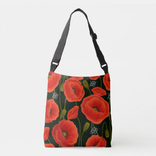 Red Poppies Personal Crossbody Bag Tas