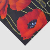 Red Poppies Planten Art Tissuepapier (Detail)