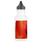 Red Poppies waterverf moderne bloemkunst Waterfles (Links)