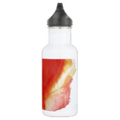 Red Poppies waterverf moderne bloemkunst Waterfles (Rechts)