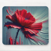 Red Poppy Abstract Muismat (Voorkant)