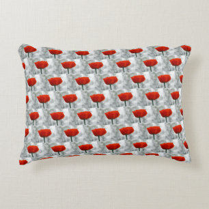 Red Poppy Accent Pillow Kussen
