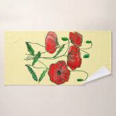 Red Poppy Art - (Serviette de bain)