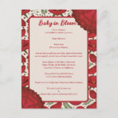 Red Poppy Baby Bloom Shower Invitation (Devant)
