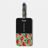 Red Poppy ~ Bagagelabel (Achterkant verticaal)