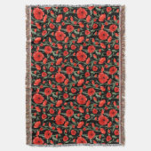 Red Poppy Deken (Voorkant Verticaal)
