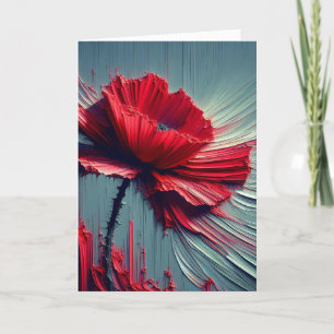 Red Poppy Denken aan jou Kaart