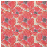 Red Poppy Fabric Stof (Swatch)