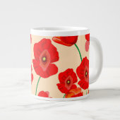 Red Poppy Field Extra Grote Beker (Voorkant rechts)