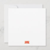 Red Poppy Field Kaart (Achterkant)