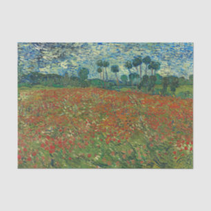 Red Poppy Field van Vincent Van Gogh Tissuepapier