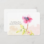 Red Poppy Flat Hartelijk dank Bedankkaart (Voorkant / Achterkant)