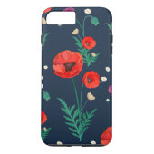 Red Poppy Floral Design Case-Mate iPhone Case (Achterkant)