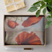Red Poppy Flowers Tissuepapier (Geschenk)