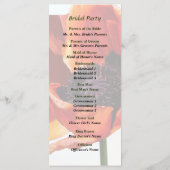 Red Poppy in Sunshine Wedding Program Programma (Achterkant)