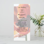 Red Poppy in Sunshine Wedding Program Programma (Staand voorkant)