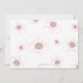 Red Poppy Invite Kaart (Achterkant)