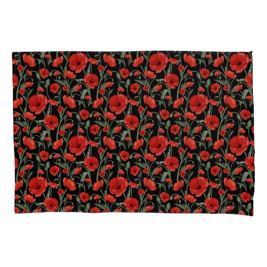 Red Poppy Kussensloop (Voorkant)