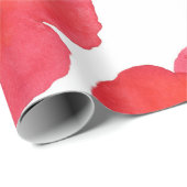 Red Poppy Pattern Cadeaupapier (Rol Hoek)