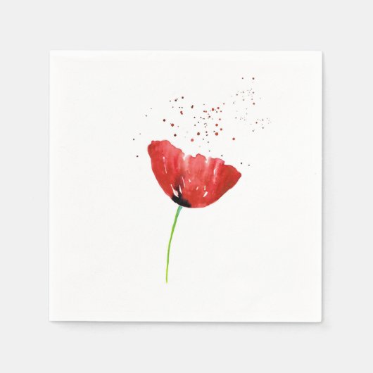 Red Poppy Servet (Voorkant)