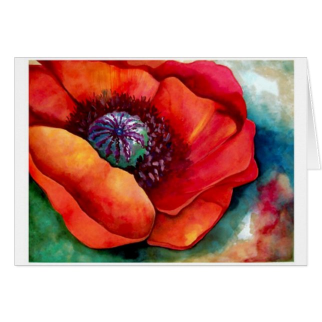 Red Poppy Up near by Barbara Beck-Azar (Devant horizontal)