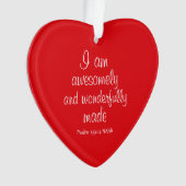 Red Positive Biblical Affirmation Heart (devant)
