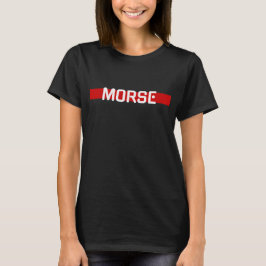 Red Power Morse Code Vrouw T-shirt