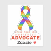 Red Pride Equality Awareness Vinyl Sticker (Vel)
