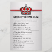 Red Prince Baby shower Games (Achterkant)