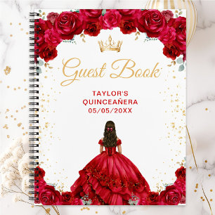 Red Princess Quinceañera gastenboek Notitieboek
