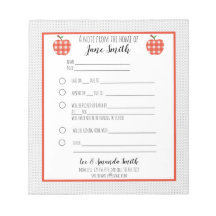 Red Pset Apple School Note