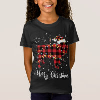 Red Pset Buffalo English Bulldog Merry Kerstmis