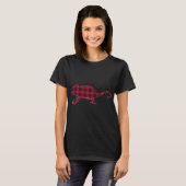 Red Pset Chameleon met kerstviering Matching Buffa T-shirt (Voorkant volledig)