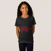Red Pset Chameleon met kerstviering Matching Buffa T-shirt (Voorkant volledig)