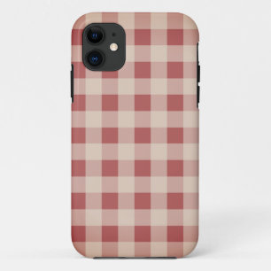 Red Pset Country Red Gingham iPhone 11 Hoesje