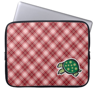 Red Pset Cute Turtle Laptop Sleeve