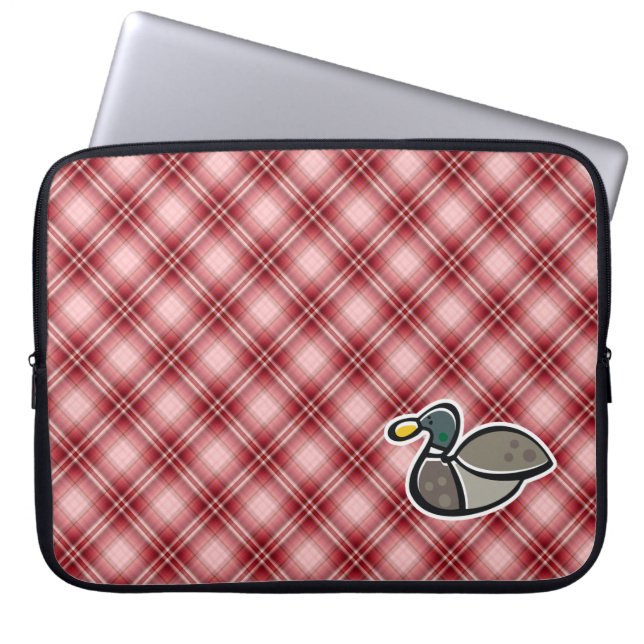 Red Pset Duck Laptop Sleeve (Voorkant)