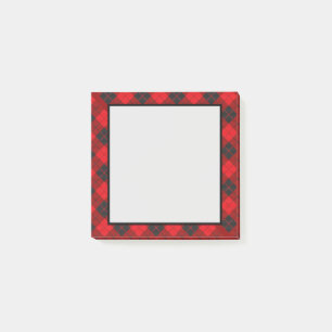 Red Pset Flannel Post-it® Notes