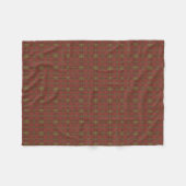 Red Pset Fleece Blanket Deken (Voorkant (Horizontaal))