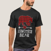 Red Pset Godmother Beer Matching Pajama Family T-shirt (Voorkant)